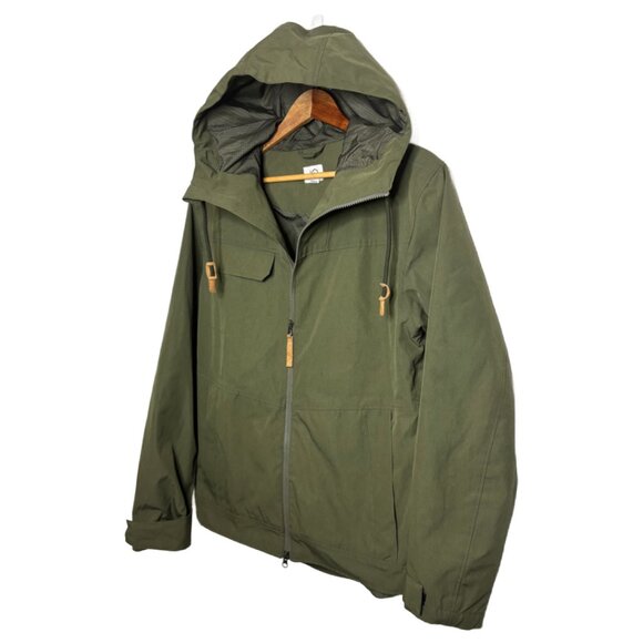 TENTREE Men's Sz S Forest Green Destination Rain Jacket (1951) - Picture 2 of 7
